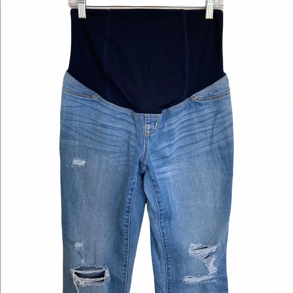 Isabel Maternity High Rise Crossover Jeans
